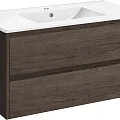 Тумба с раковиной Vincea Gio 100 темный дуб