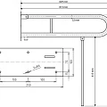 Поручень откидной Bemeta 301102082N хром