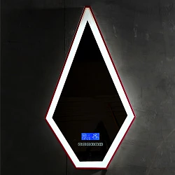 Зеркало ABBER Stein AS6611R с подсветкой, красное