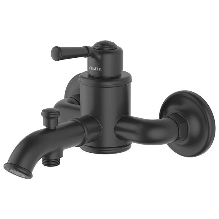 Душевой комплект Aquatek Классик AQ1530MB черный матовый