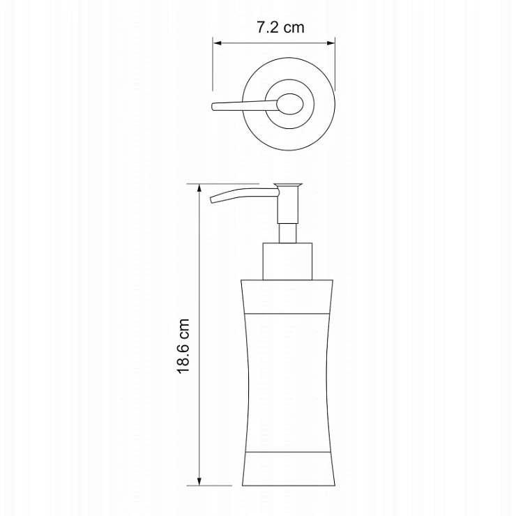 Дозатор Wasserkraft Wern K-7599 черный / хром