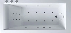 Ванна из искусственного камня Эстет Дельта 170x80 с гидромассажем ФР-00000655 белая глянцевая