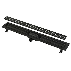 Душевой лоток AlcaPlast APZ10BLACK 550 с решеткой и опорами, черный