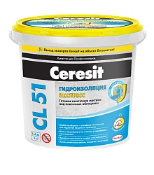 Мастика гидроизоляционная Ceresit CL 51 1,4кг (без запаха)