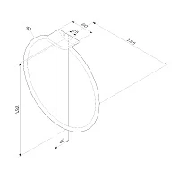 Полотенцедержатель AM.PM Inspire 2.0 A50A34400 хром
