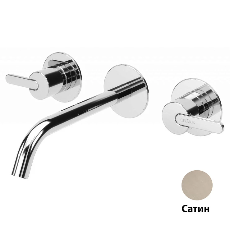 Смеситель для раковины Cezares Leaf LEAF-BLI3L-ST сатин