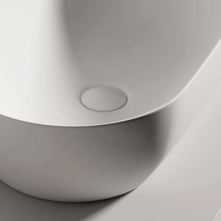 Раковина накладная Ceramica Nova Twist CN12001MW белая матовая