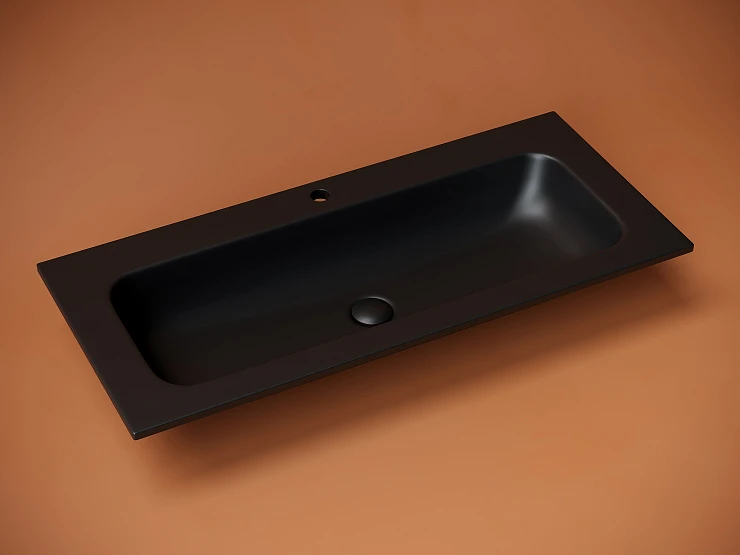 Раковина встраиваемая Ceramica Nova Grace 100см CN7013MB черная матовая