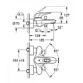 Смеситель для ванны с душем Grohe Eurostyle New 33591003 хром