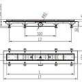 Душевой лоток Veconi Basic 35 CH350BC черный матовый