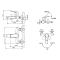 Смеситель для ванны с душем Bravat Eler F6191238CP-01-RUS хром
