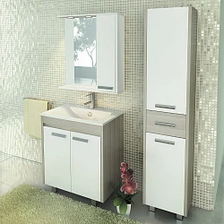 Зеркало-шкаф Comforty Тулуза 75 00004136264CF белый глянец