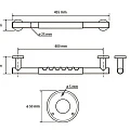 Поручень Bemeta Omega 104507675 хром