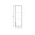 Шкаф-пенал Comforty Бонн 35см 00-00001952 дуб дымчатый