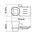 Стакан Wasserkraft Exter K-5226 с мыльницей,бронза