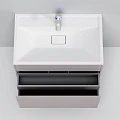 Тумба под раковину AM.PM Inspire 2.0 80 M50AFHX0803EGM элегантный серый матовый