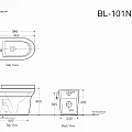 Унитаз приставной Aquanet NOVA-F rimless белый глянец