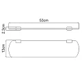 Полка Wasserkraft Sauer K-7924 золото матовое