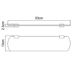 Полка Wasserkraft Sauer K-7924 золото матовое