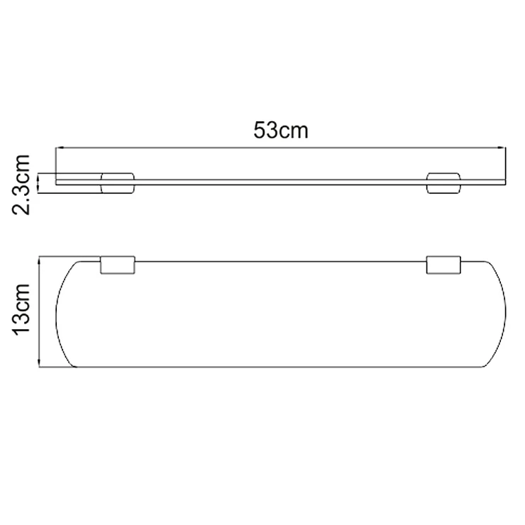 Полка Wasserkraft Sauer K-7924 золото матовое