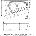 Акриловая ванна Riho Still Smart 170x110 Plug & Play B101008005 правая, белая глянцевая