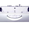 Акриловая ванна EAGO 180x90x60 с гидромассажем EGVGAM220JDCHZ белая глянцевая