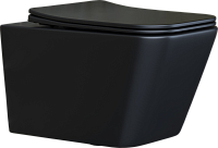Унитаз подвесной Ceramica Nova Metric CN3007MB черный матовый