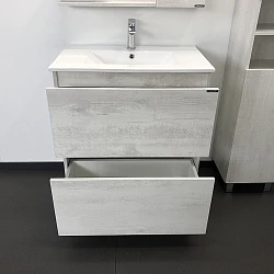 Тумба с раковиной Comforty Верона 75 00004137102CF дуб белый