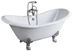 Чугунная ванна Aquanet Sharking 183x78 SW-1005A белая глянцевая