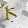Смеситель для раковины Timo Saona 2361/17F золото матовое