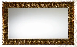 Зеркало Cezares Cavalli 120 CAVALLI Noce Foglia oro бронза