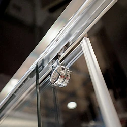 Душевая дверь в нишу GuteWetter Slide Door GK-862 L 145 см, профиль хром, стекло прозрачное