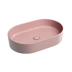 Раковина накладная Ceramica nova Element 600*380*122мм CN6048MP розовая матовая