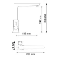 Смеситель для кухни Wasserkraft Berkel 4807 хром