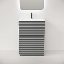 Тумба под раковину Sancos Folk Floor 60 FL60FES напольная, Ergraut soft