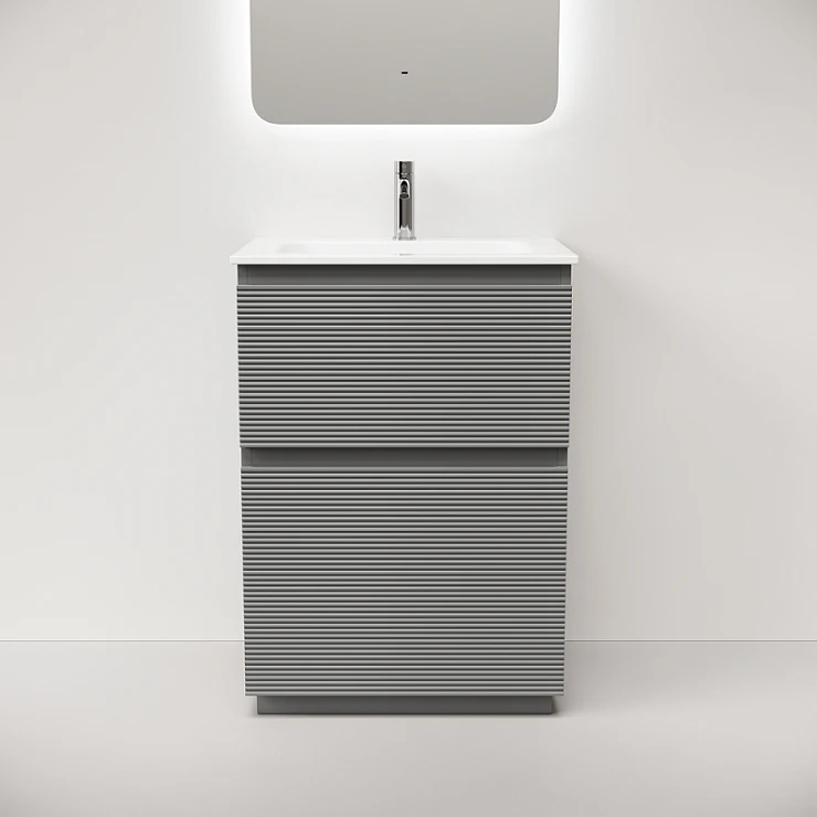 Тумба под раковину Sancos Folk Floor 60 FL60FES напольная, Ergraut soft