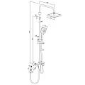 Душевая стойка Damixa Apollo DX220920000 хром