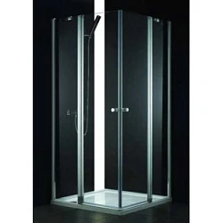 Душевой уголок Cezares Elena 100x90см ELENA-W-AH-2-100/90-P-Cr-L профиль хром, стекло рифленое