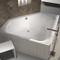 Акриловая ванна Riho Austin 145x145 B005001005 белая глянцевая