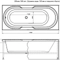 Акриловая ванна Aquanet Valencia 170x75 210295 белая глянцевая