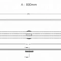 Душевой лоток Berges Super Slim 80 090154 хром матовый