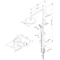 Душевая стойка AM.PM X-Joy F40885A24 хром