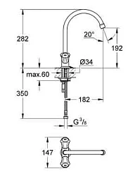 Смеситель для кухни Grohe Costa L 31812001 хром