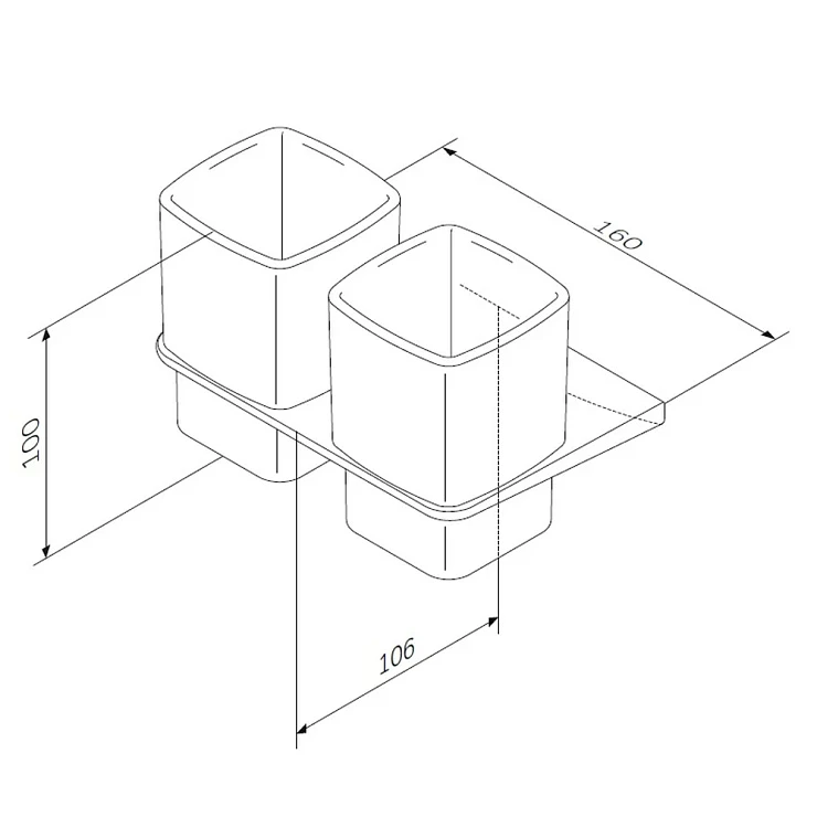 Стакан AM.PM Inspire 2.0 A50A343400 хром
