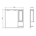 Зеркало-шкаф Comforty Севилья 85 00003132625CF слоновая кость