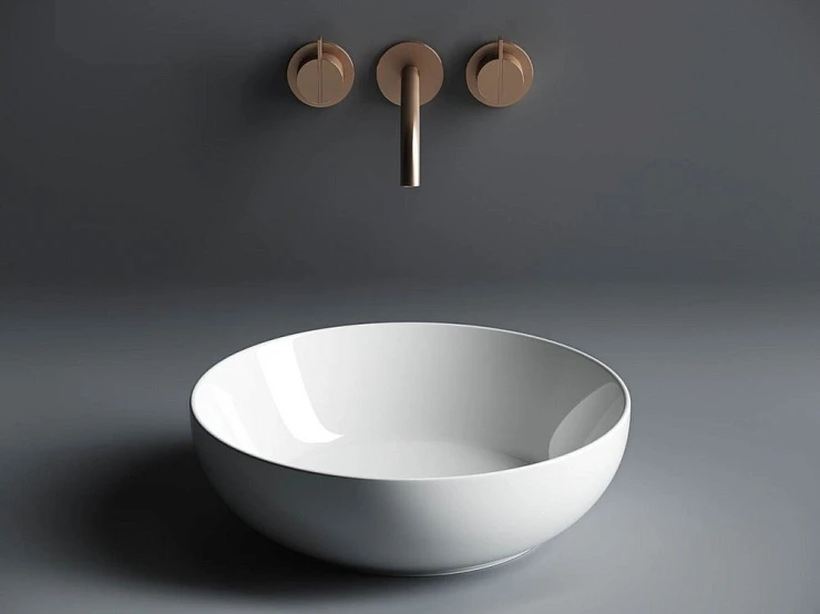 Раковина накладная Ceramica Nova Element CN6020 белая глянцевая