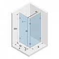 Душевой уголок Riho SZ Scandic NXT X204 100х90см R G001084120 профиль хром, стекло прозрачное