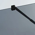 Душевая перегородка Cezares LIBERTA 66см LIBERTA-L-1-66-193-GR-NERO профиль черный, стекло серое