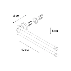 Полотенцедержатель Fixsen Bogema FX-78502A хром