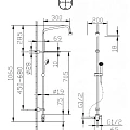 Душевая стойка Bravat Fit S D283CP-2A-RUS хром